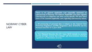 Cybersecurity in Norway, South Africa, Israel