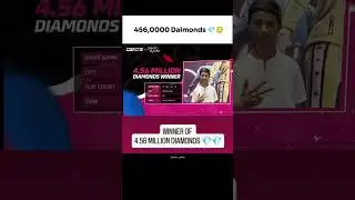 4.56 million diamonds winner . #freefire #munnabhaigaming #viral #squidgame #winner