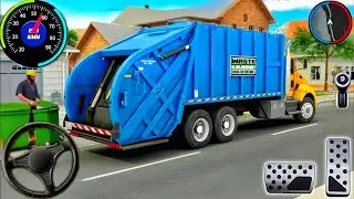 Garbage Trash Truck Realistic Simulator 3D - City Road Garbage Dumper Truck Games - Android GamePlay