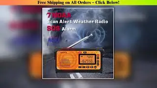 XHDATA D-608WB Emergency Crank Weather Radio FM/AM/SW/NOAA Alert Portable Radio with Phone