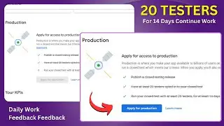 Closed Testing Google Play | 20 testers google play console | 20 testers google play | 20 Testers