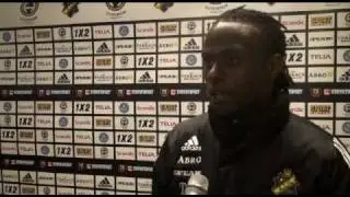 AIK-DIF 2-0 28/9 2009 Skön intervju med Mutumba