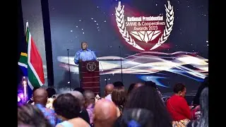 President Cyril Ramaphosa addresses the 2nd Presidential SMME and Cooperatives Awards