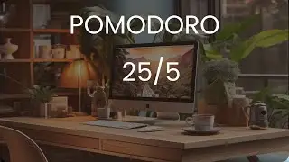 Pomodoro Reading Timer | 25/5 Pomodoro Focus Timer with Relaxing Piano Music 🎵📖