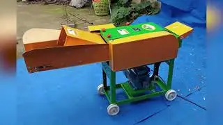 Farm Use Hay Cutter Machine Electronic Grass Chaff Cutter Animal Feed Hay Crusher Straw Breaker with