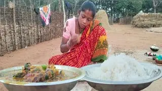 Fish Tomato curry Recipe ll fish and Rice ll village cooking Eating ll fish curry Recipe ll Fish 🐠