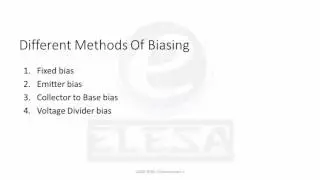 BE 3 Different Biasing Methods