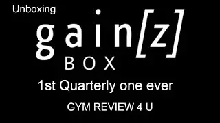 1ST Quarterly box of Gainz Box, unboxing.....