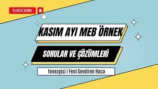MEB  KASIM AYI ÖRNEK SORULAR ÇÖZÜMLERİ |  LGS 2024