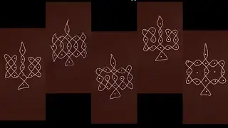 Top 5 simple kolam 5-3-3 series For beginners. Try now #margazhikolam #simplekolamwithdots #trending
