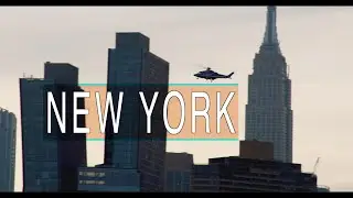 NEW YORK Relaxing Video [USA] Long Island City Gantry Plaza State Park Calming footage | Sunset[ 4K]