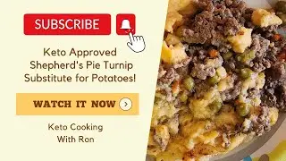 How to Make a Keto Approved Shepherd's Pie Turnip Substitute for Potatoes!