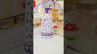 Painting on Shampoo bottle💜💫 | waste shampoo bottle reuse |