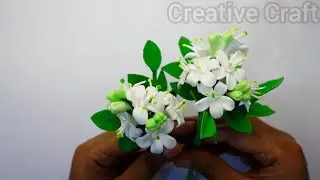 How to Make Murraya Paniculata Clay Flowers| কামিনী ফুল 🌿 | Easy DIY Craft for Beginners