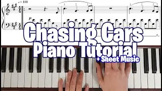 Chasing Cars Piano Tutorial with Sheet Music [SNOW PATROL]