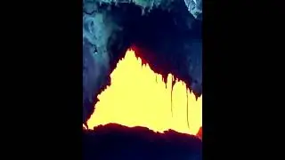 Amazing View of Lava Lake Deep Inside Cave.World's Most Dangerous active 🌋