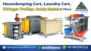 Housekeeping Cart, Laundry Cart, Wringer Trolley & Basket | Professional Cleaning Equipment Supplier