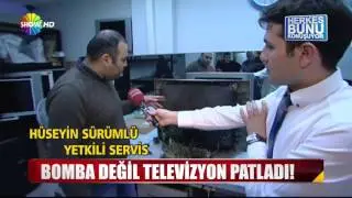 Televizyon bomba gibi patladı!