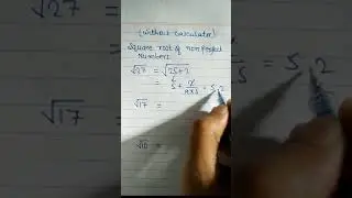 Find Square Root of Non Perfect Numbers #shorts @DearSir