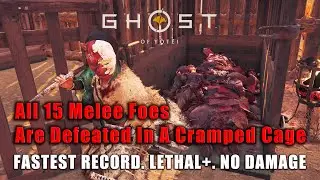 All Melee Are Defeated Inside A Cage - Broken Horn Garrison - Ghost of Yotei - Lethal+ - No Damage