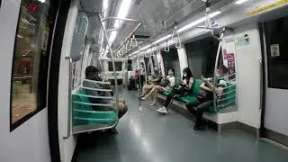 Singapore train ride from one north to Botanic Gardens MRT station