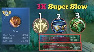 TO ALL SUN USER, TRY THESE 3X TIMES SUPER SLOW DOWN BUILD | SUN BEST EXP LANE | MOONTON