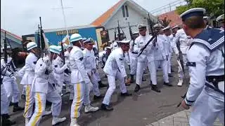 🔴Yel-yel Siswa DIKMATA Pusdikbanmin 45/1 #military #tnial #navy #viral #viralvideo 