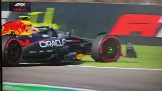 Formula 1 Yuki Tsunoda crash during qualifying in Imola 2025