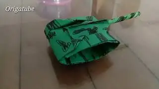 How to make an origami battle tank easily