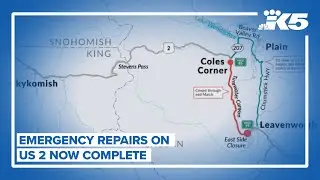 Emergency repairs complete on US 2