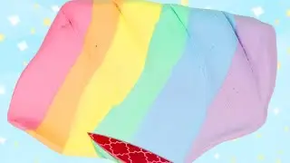 How to Make Satisfying Rainbow Butter Slime & Fluffy Slime!