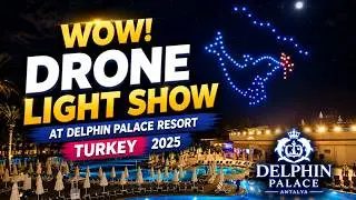 WOW! Drone Light Show at Delphin Palace Resort Turkey (2025) #DelphinPalace