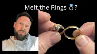 Watch 👀 How I melt heirloom rings 💍 to create new wedding bands.