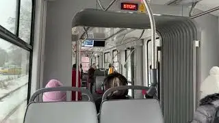Jízda vozem Škoda 45T #1765 na lince 8 směr Nemocnice Bohunice 