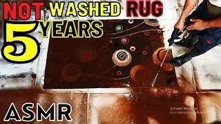 This rug has not been washed for 5 years | rug cleaning asmr