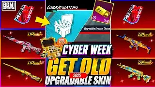BGMI 100% UPGRADE GUN SKIN | BGMI CYBER FAMOUS FIREARMS CRATE OPENING | CYBER WEEK UPGRADE SKIN 