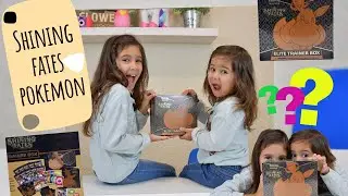 POKEMON CARDS SHINING FATES ELITE Trainer Box Opening!!! Pikachu, Charizard??? | POWER GIRLZ