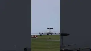 E-3 AWACS take off from the Kadena Air Base at Okinawa Japan