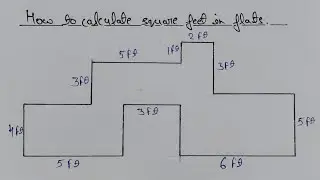 How to calculate square feet in flats | square feet kaise nikale | square feet calculation |