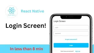 React Native - build login screen in less than 8 min.