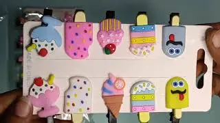 20Pcs Rainbow Unicorn ice cream hair Clips set hairpin for kids girls#baby#girl #hairpins #hairclip