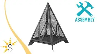 Sunnydaze Majestic Pyramid Heavy-Duty Steel Fire Pit - NB-048