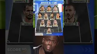 Juventus all time XI by Italian players 🔥#shortsfeed #football #football