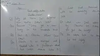 C 4, English, Topic Road safety rules, Q/A, Shehroz Grammar High School Sialkot Pakistan 