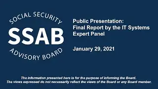 SSA IT Expert Panel | Priorities and Challenges in Modernization