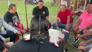 Dakota hotain at souix Valley Powwow 2022 *Flag song*