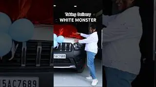 Taking Delivery of White Monster | The new Mahindra Scorpio Classic S #scorpio #mahindra