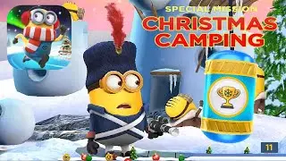Minion Rush Grenadier Christmas Camping special mission gameplay ios android