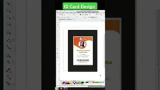 Employee ID Card Design In Coreldraw | Id card #coreldraw #idcarddesign #bharti_computer_classes