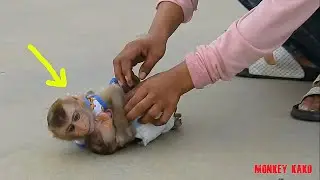 Don't Get My Young Sister, Baby Luna Refuse And Hugging Run Because Mother Get Tiny Nina From Her